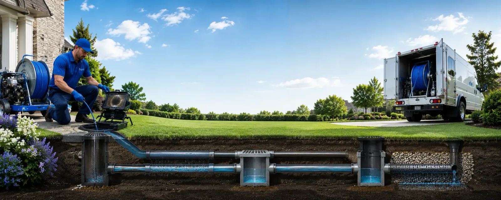 Outdoor drain cleaning information for Harrodsburg, IN